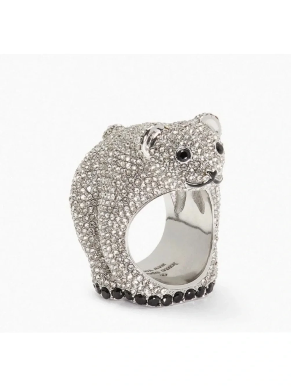 Kate spade arctic polar bear ring size 6 nwt